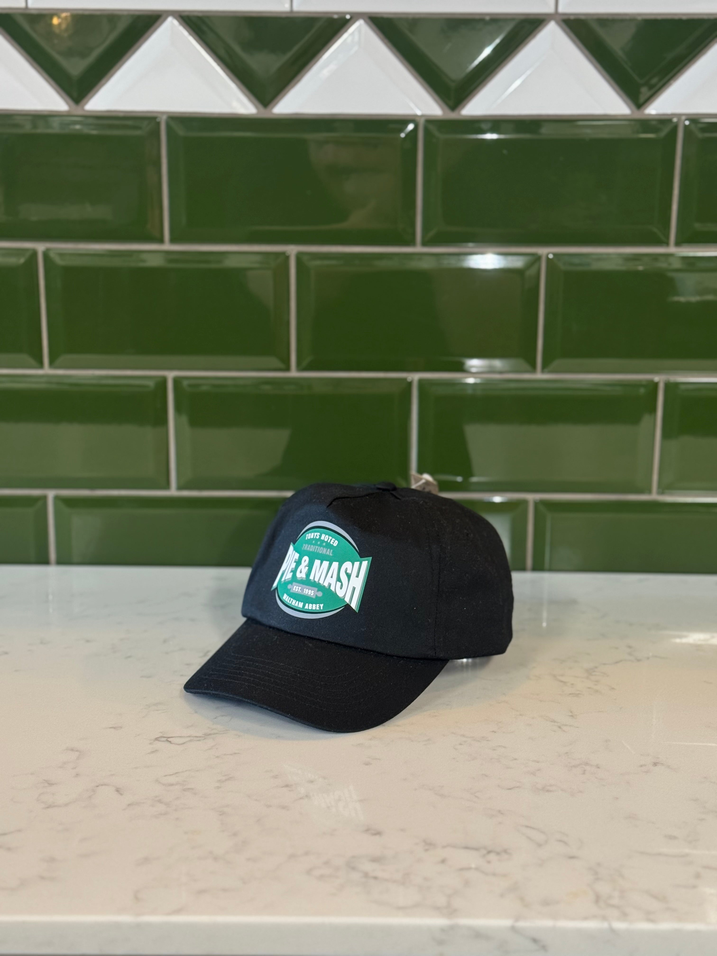 Black Baseball Style Hat With Logo